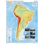 Ameryka Południowa - ścienna mapa fizyczna (2020)