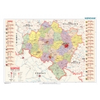 Mapa konturowa Polski - mapa ścienna