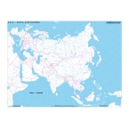 Azja - mapa konturowa