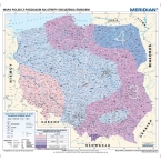 Mapa Polski z podziałem na strefy obciążenia śniegiem - plansza ścienna