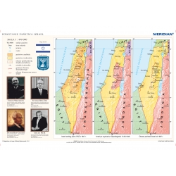 Powstawanie państwa Izrael mapa ścienna