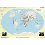 Rejony konfliktów na świecie w latach 1990-2011 mapa ścienna