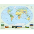 Mapa krajobrazowa świata - mapa ścienna