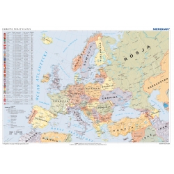 Mapa polityczna Europy mapa ścienna
