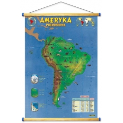 Ameryka Południowa plansza dydaktyczna